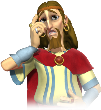 Phycal - Superbook David And Goliath Characters (350x420), Png Download