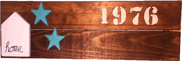 Cartel De Madera 1976 Home - Plywood (600x600), Png Download