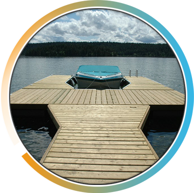 All Dock Structures Come With A 3 Year Limited Warranty - Skiff (388x385), Png Download