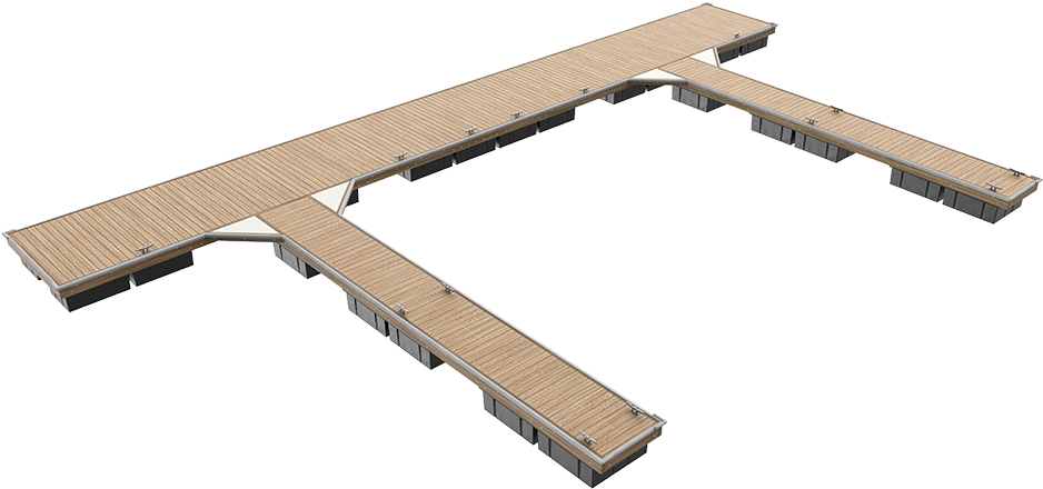 Unideck Timber Dock - Concrete Bridge (1024x576), Png Download