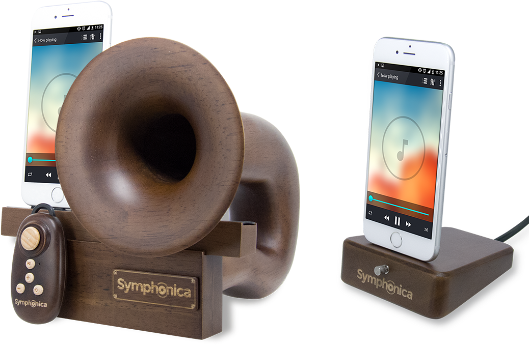 Dark Stain Speaker And Dock - Smartphone (1072x1100), Png Download