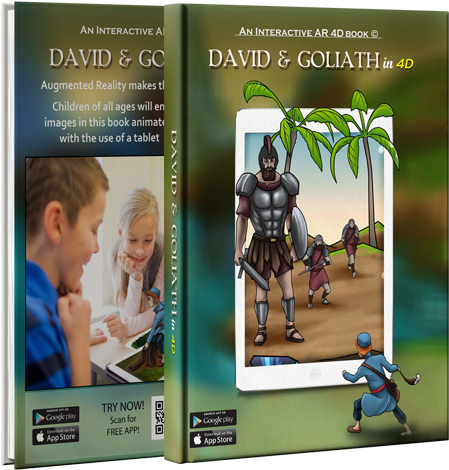 David & Goliath 4d Story Book - Pc Game (448x676), Png Download