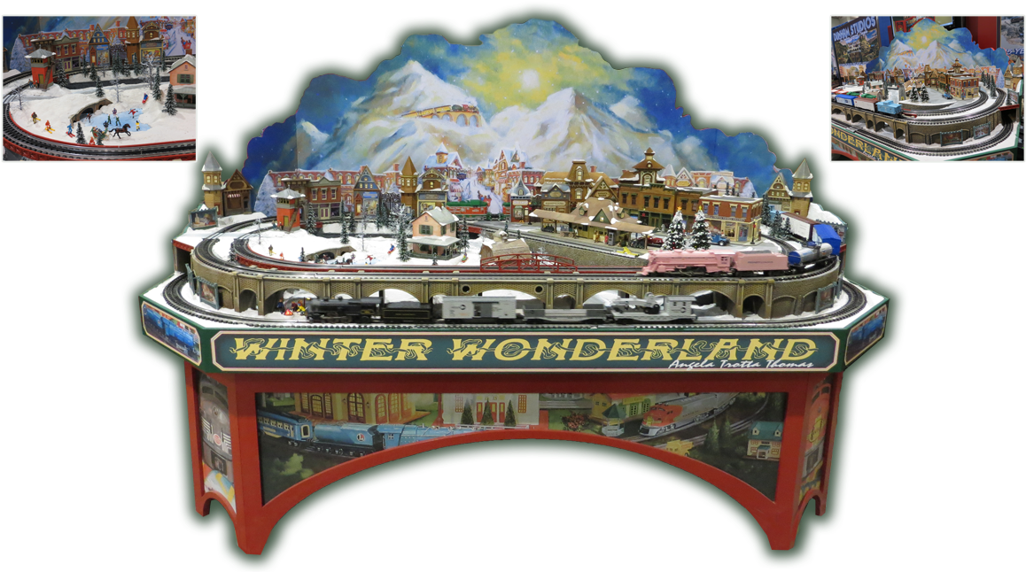 Angela's Winter Wonderland 4′ X 8′ O-27 Layout - O Scale (1172x647), Png Download