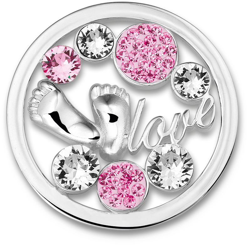 Babyfeet Light Pink Stainless Steel Open Disc With - Mi Moneda Sw-bab-41-l Babyfeet Baby Blue (1000x1000), Png Download