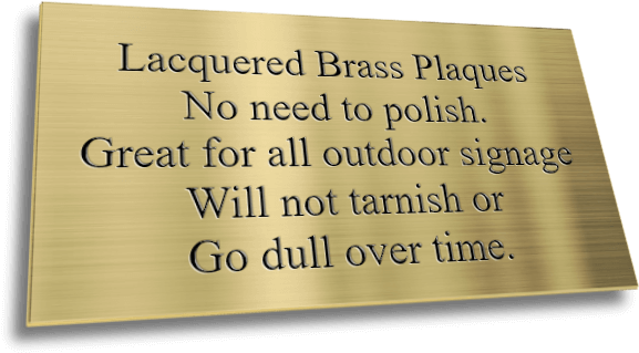 Lacquered Brass Plaques - Small Brass Plate Engraved (600x600), Png Download