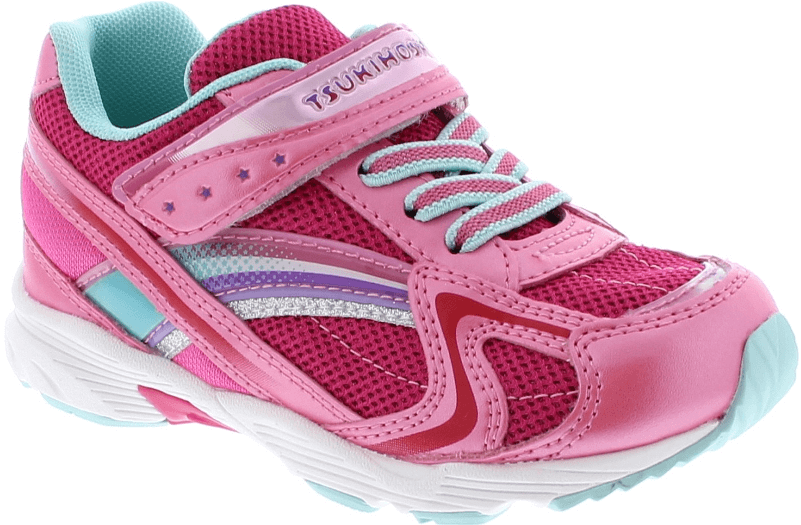 Tsukihoshi Kids Glitz Hot Pink/mint - Sneakers (800x800), Png Download