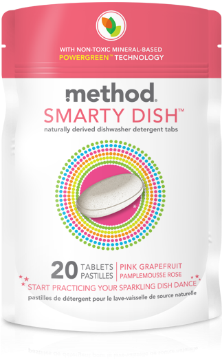 Smarty Dish Dishwasher Tabs - Method Grapefruit Dishwasher Tabs (322x558), Png Download