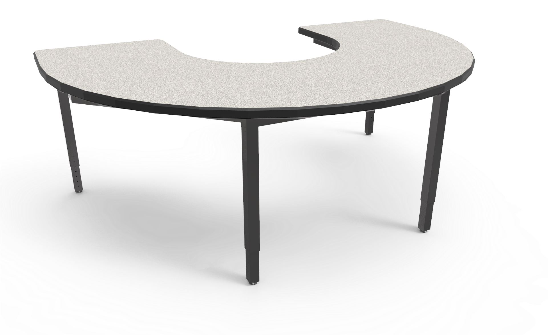 Horseshoe Lobo Table With Laminate Top Big Paw Adjustable - Lamination (1920x1241), Png Download