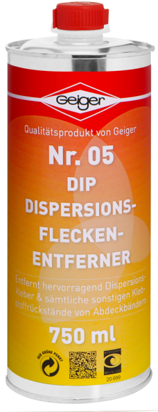 05 Stain Remover For Emulsion Paint Dip - Geiger Nr.5 Dip Dispersionsfleckenentferner 5 Liter (240x600), Png Download