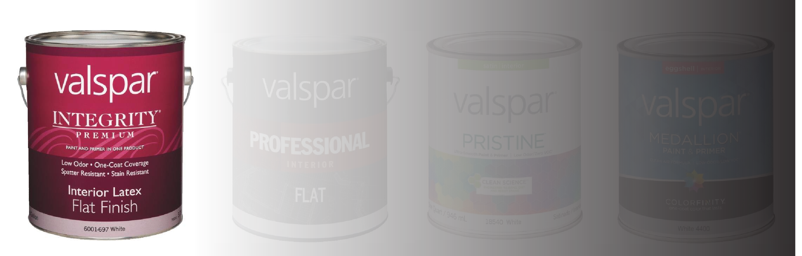 Integrity By Valspar - Valspar Integrity Interior Latex White Ceiling Paint, (2807x896), Png Download