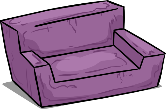 Stone Couch Sprite 015 - Chair (640x421), Png Download