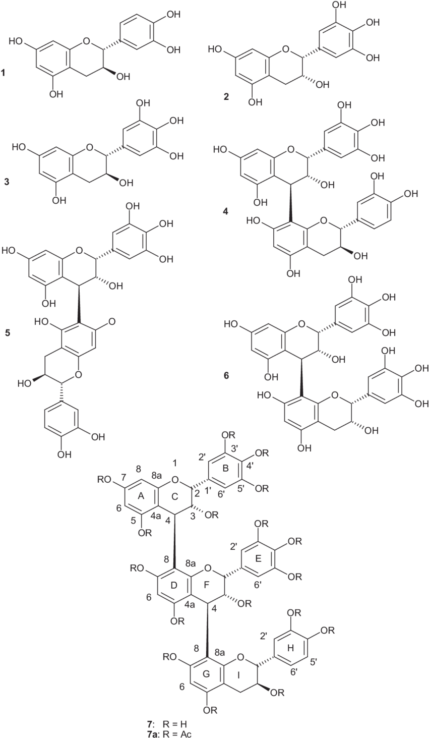 Chemical Structures Of The Isolated Compounds From - Science (850x1470), Png Download