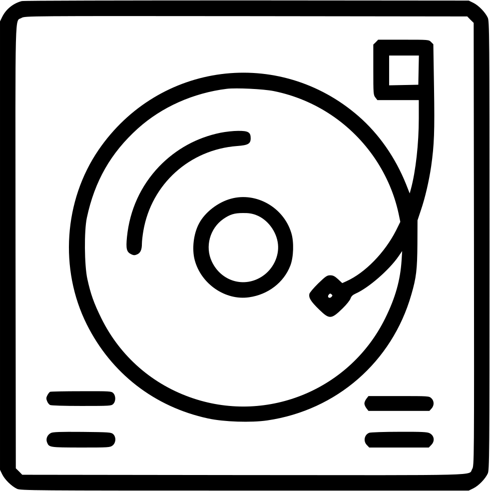 Dj Turn Table - Circle (981x982), Png Download