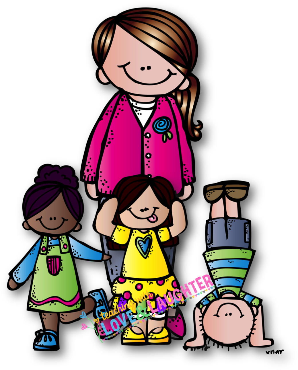 Teaching With Love And Laughter Win A Personalized - Melonheadz Teacher And Student (1069x1308), Png Download