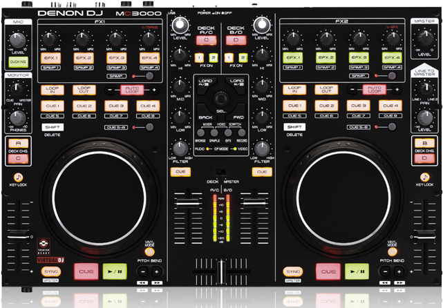 Virtualdj Le V7 Included - Denon Mc3000 (800x450), Png Download