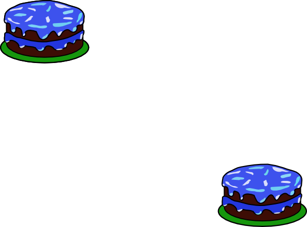 Cake With 2 Candles Svg Clip Arts 600 X 443 Px (600x443), Png Download