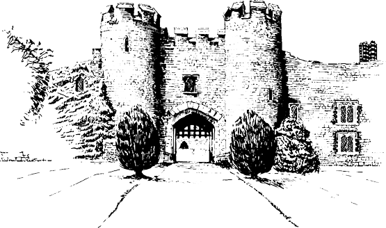 Castle Illustration Png (555x328), Png Download