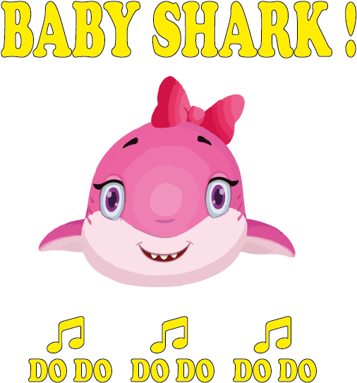 From - £15 - - Pink Baby Shark Png (596x842), Png Download