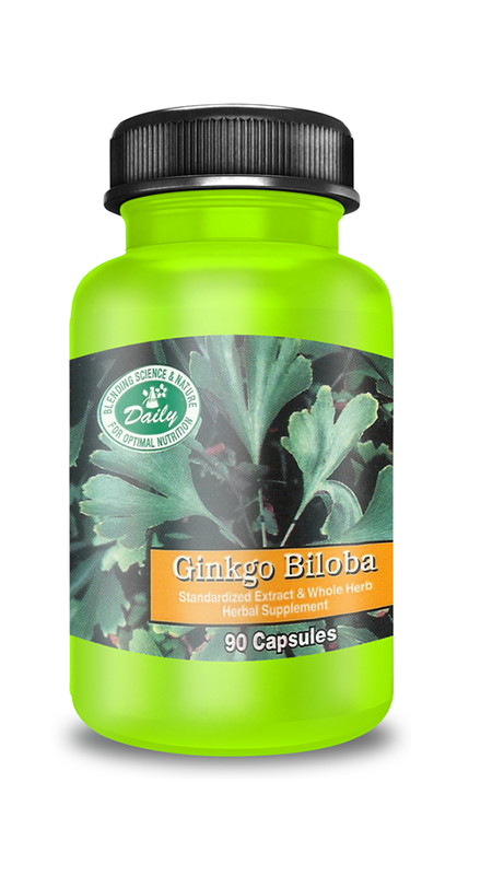 Daily Manufacturing Ginkgo - Fish Oil (800x800), Png Download