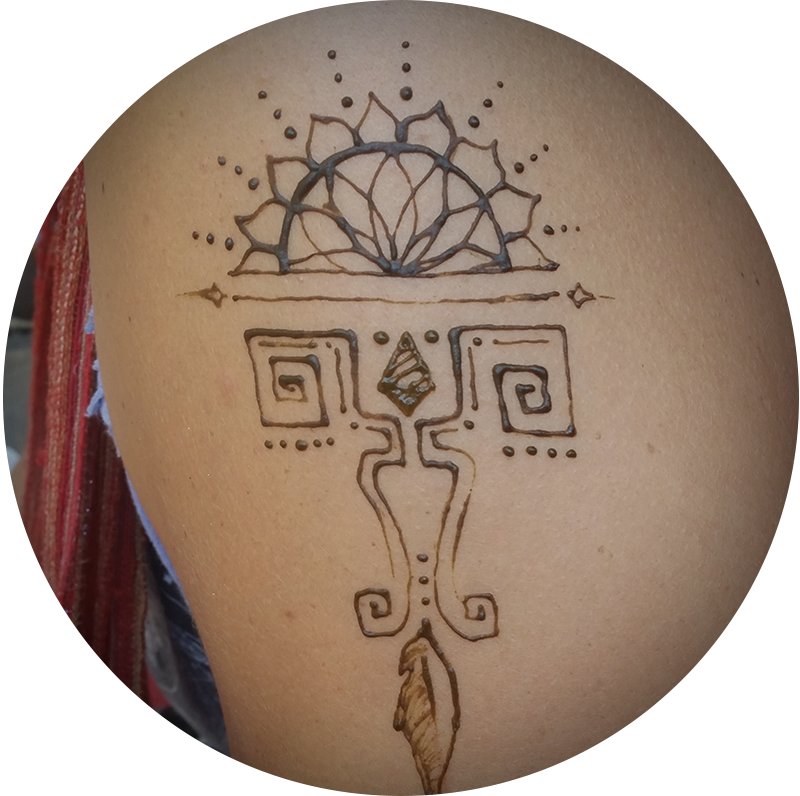 Reiki Infused Henna Design - Henna (800x796), Png Download