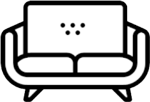 Blue - Couch (400x400), Png Download