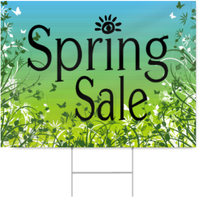 Spring Sale Sign - Dame Lime Postcard Postkarte (450x450), Png Download
