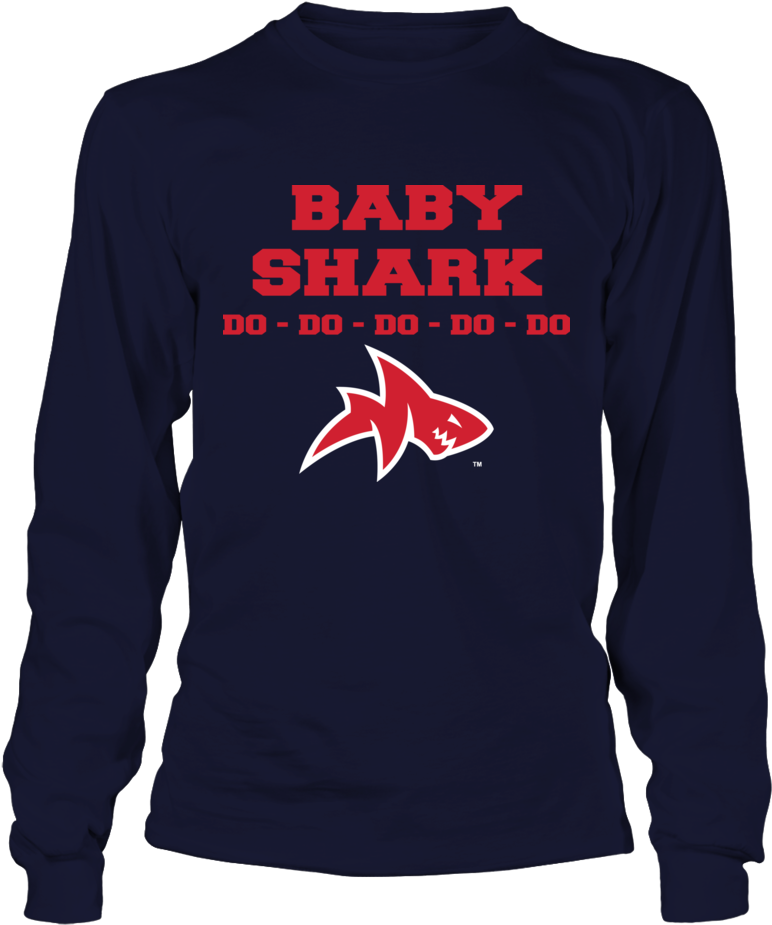 Family Shark Baby Ole Miss Rebels Shirt - Ole Miss Baby Shark (1000x1000), Png Download