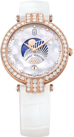 Premier Moon Phase 36mm - Harry Winston Moon Watch (760x500), Png Download
