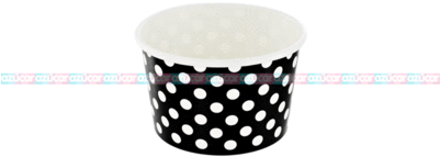 Mylin Vasitos Negro Con Bolitas 1/24 - Polka Dot (400x400), Png Download