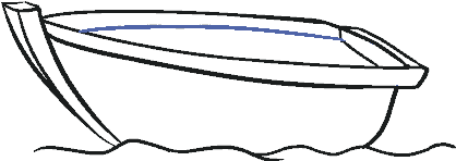 Png Royalty Free Library Boats Drawing Creative - Skiff (678x600), Png Download