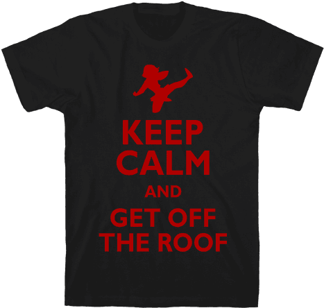 Get Off The Roof Mens T-shirt - We Are Not Alone Tshirt (484x484), Png Download