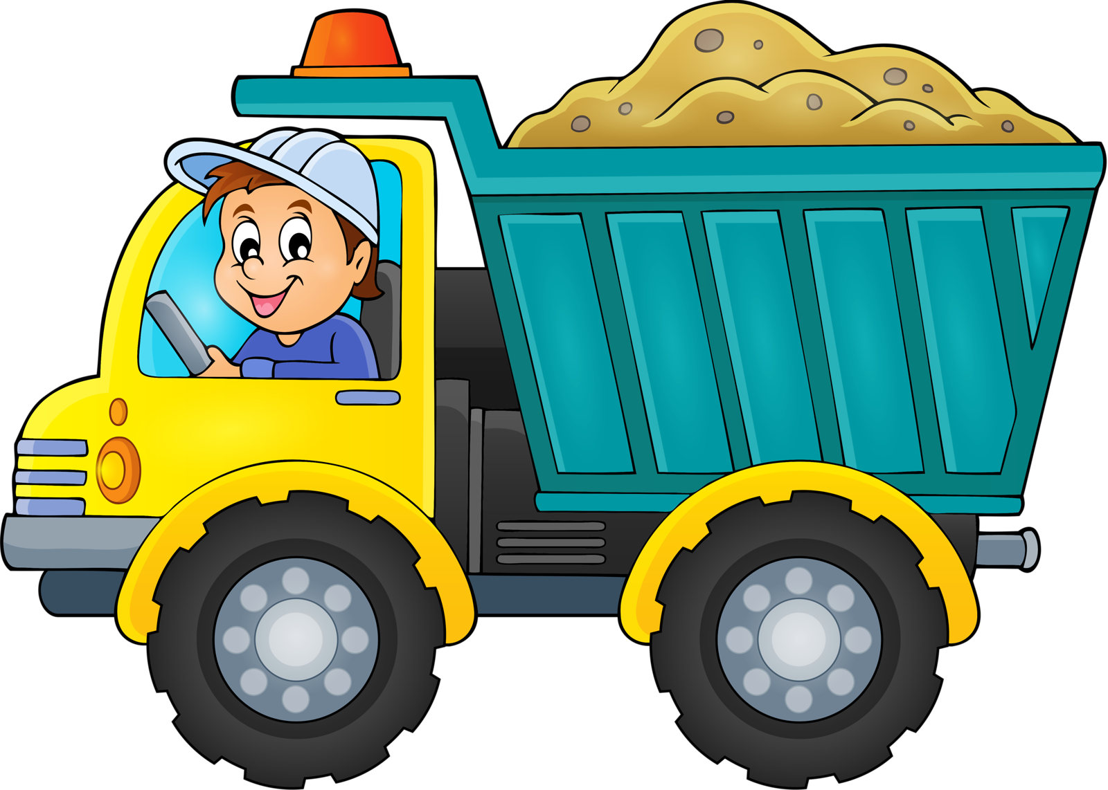 Rennaisance Clipart Truck - Imagenes De Camionero Animados (1600x1142), Png Download