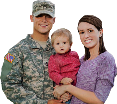 Soldier - Military Family And Home (381x339), Png Download