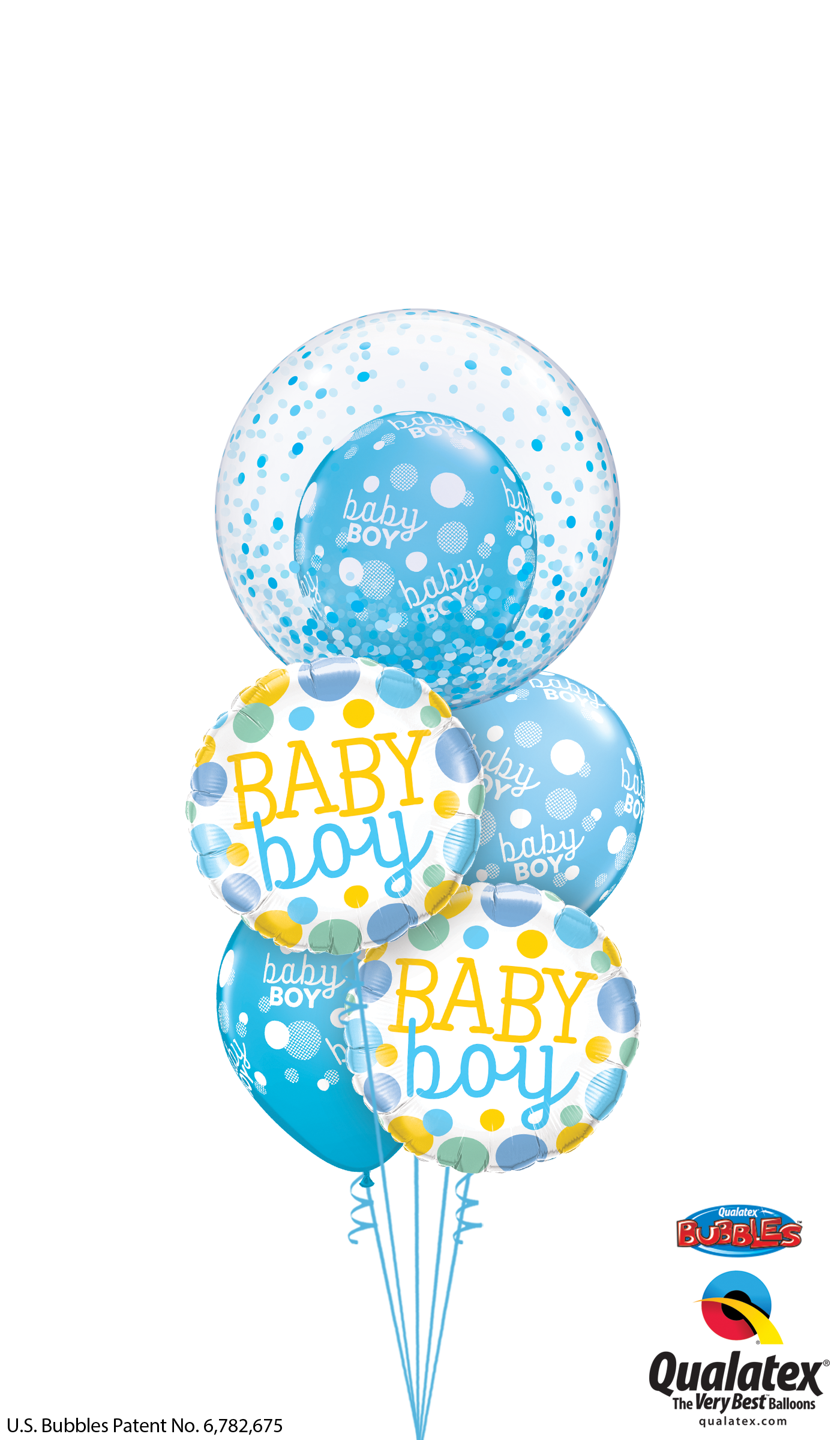 Download Baby Boy Confetti Bubble Balloon Bouquet Qualatex Bubble Balloon Confetti Png Image With No Background Pngkey Com