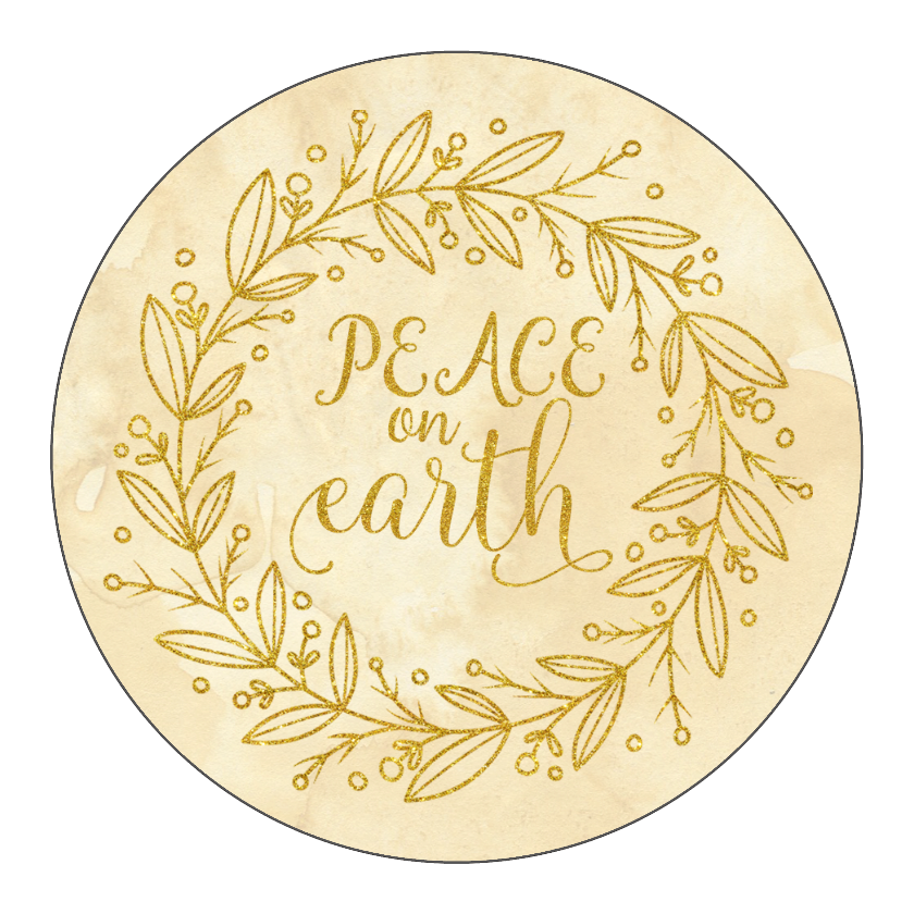 Peace On Earth - Circle (840x840), Png Download