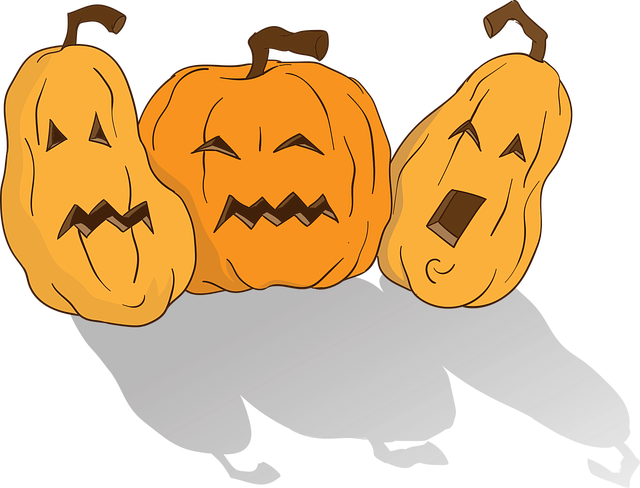 How To Draw A Pumpkin - Halloween (640x488), Png Download