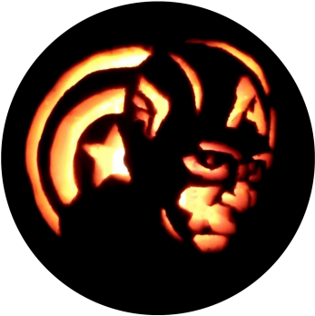 While Dufton Usually Sketches Up A Stencil On Photoshop - Jack-o'-lantern (475x448), Png Download