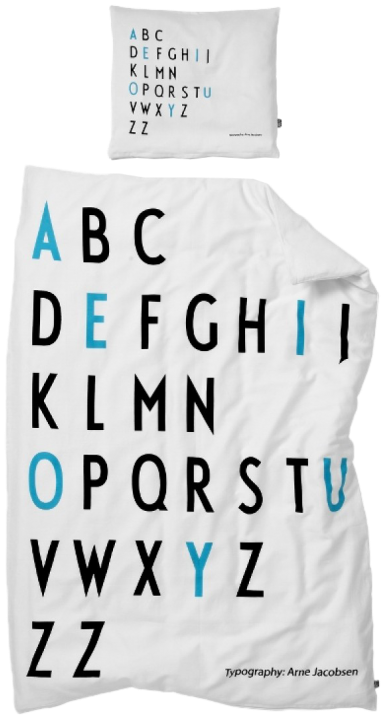 Design Letters Aj A-zzz Bed Linen - Design Letters Bedding (960x720), Png Download