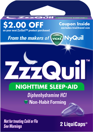 Zzzquil Nightime Sleep Aid - Zzz Quil (295x465), Png Download