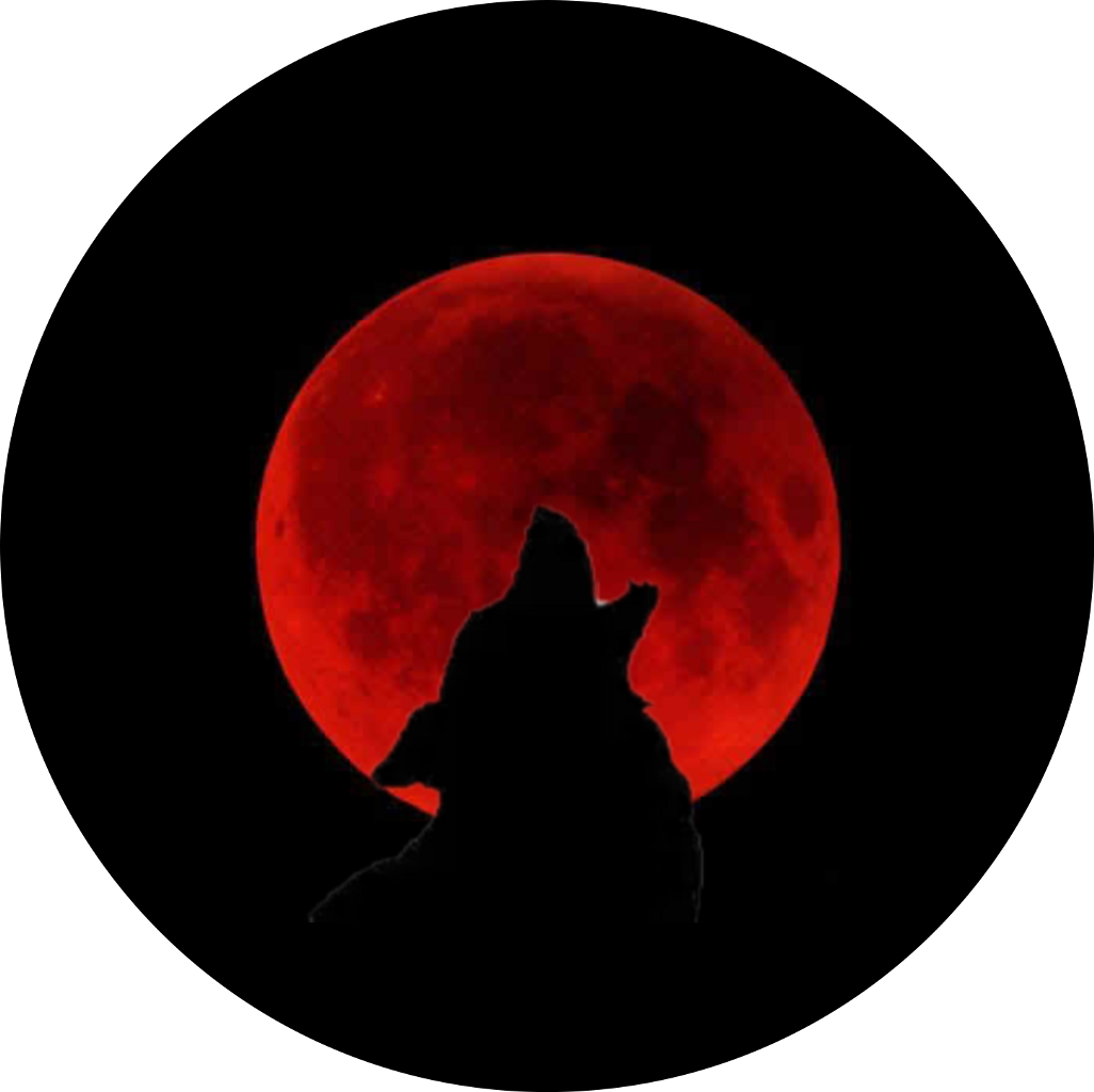 Freetoedit Wolf Howl Bloodmoon Blood Moon - Blood Red Moon (1026x1024), Png Download