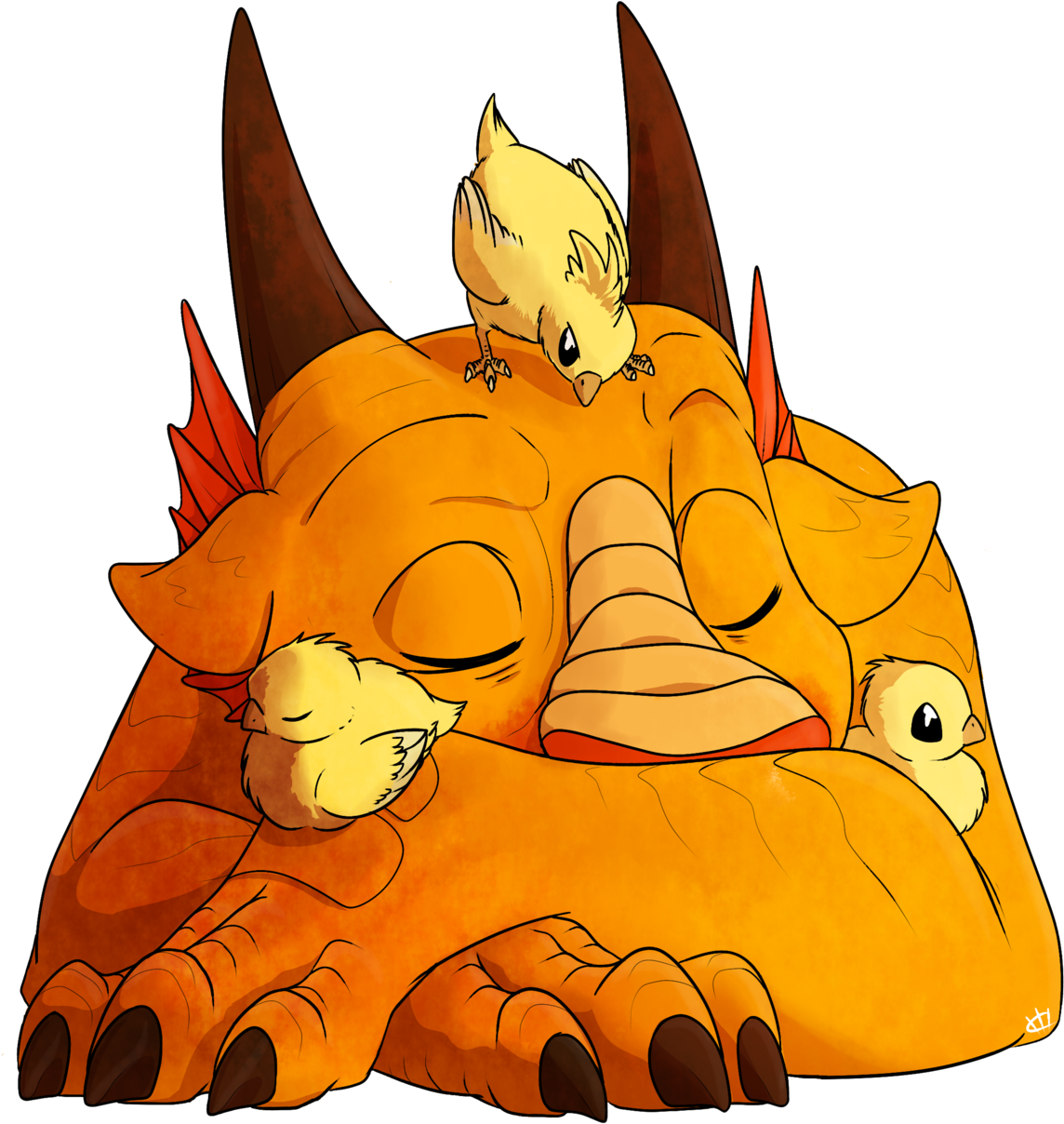 Sleeping Dreg - Cartoon (1191x1280), Png Download