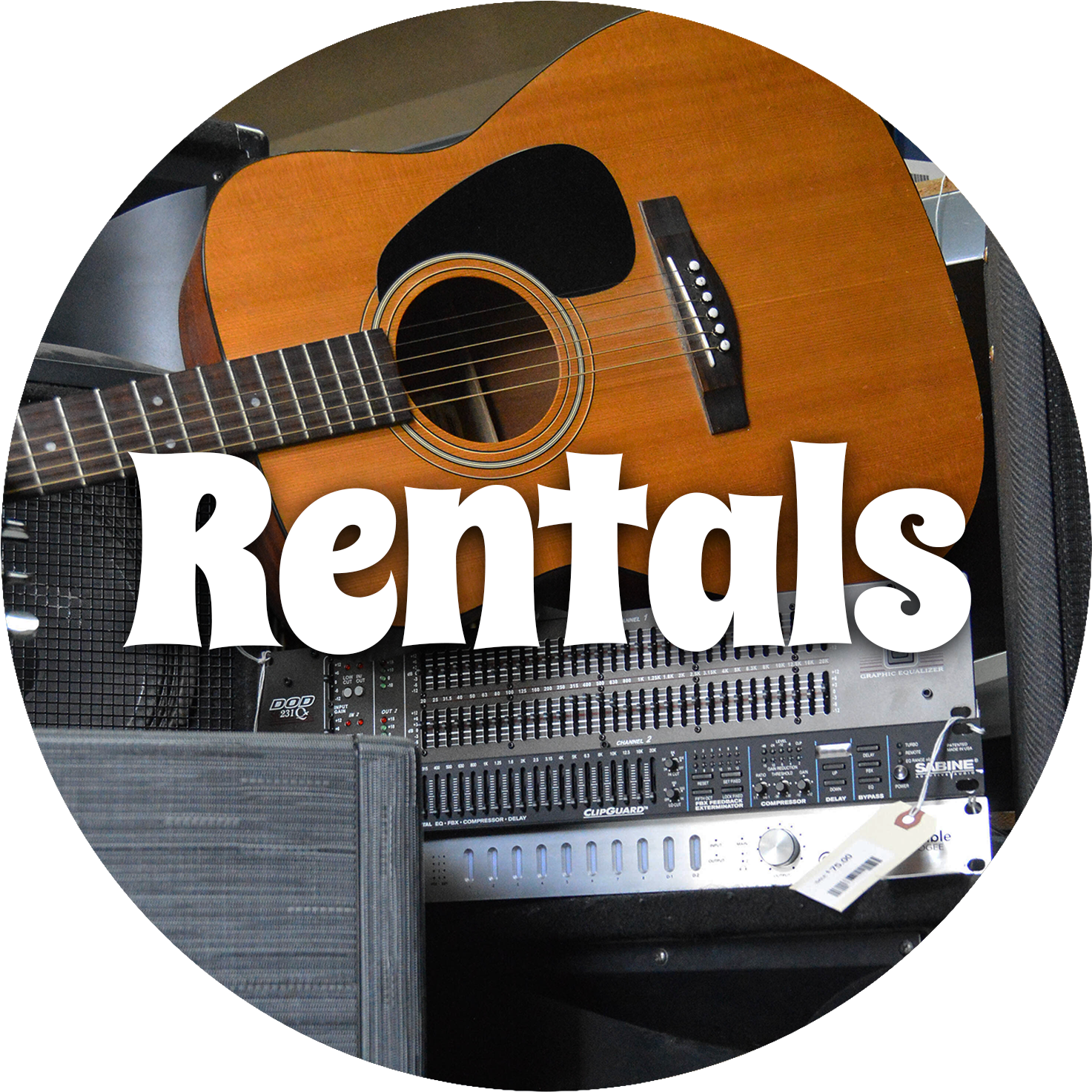 Rental Gear - Acoustic Guitar (1530x1500), Png Download