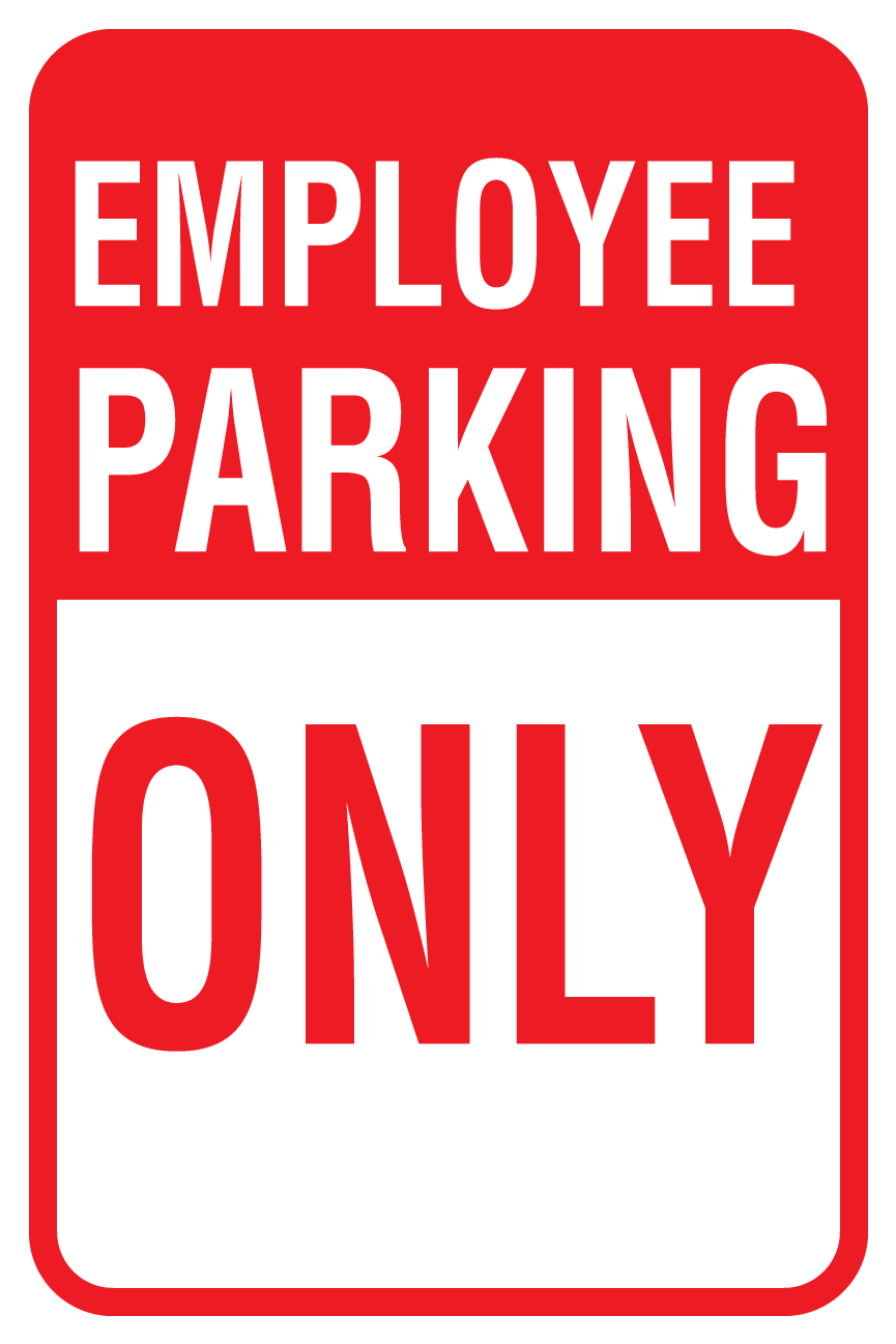 Employee Parking Only - Special Event Parking Sign (1296x1296), Png Download
