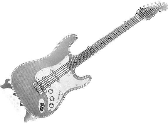 Electric Lead Guitar - Electric Lead Guitar Metal Earth 3d Laser Cut Model (700x424), Png Download
