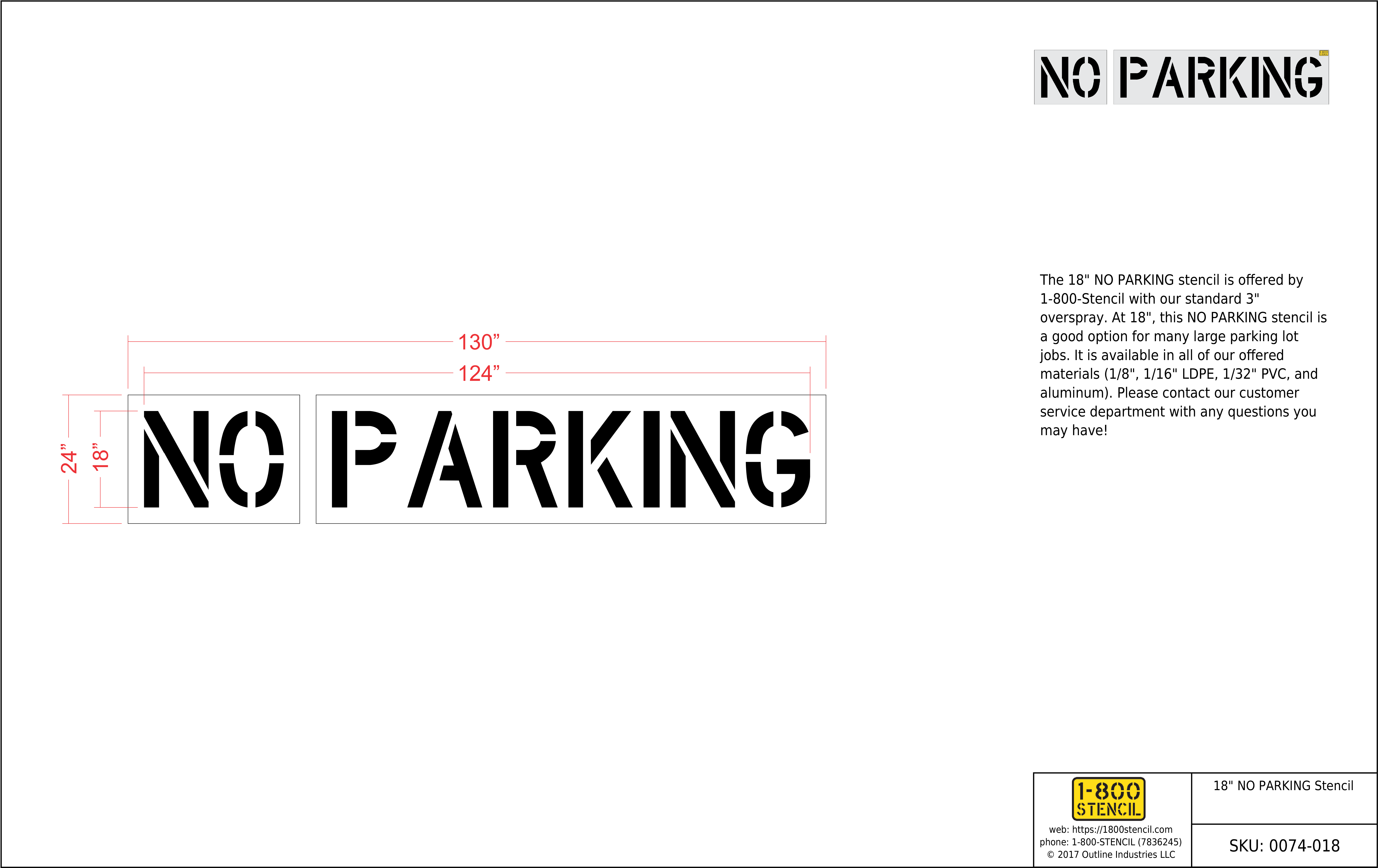 Country Of Origin - 4" Fire Lane - No Parking Stencil (6803x4394), Png Download