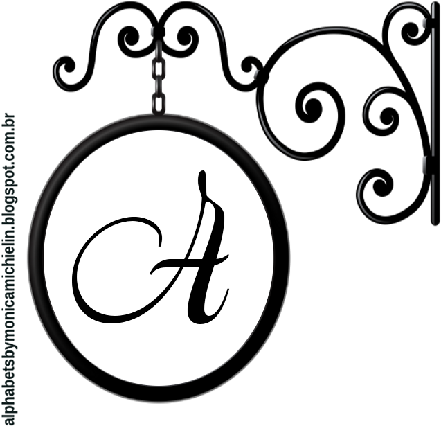 Monograma Antigo Clássico Alfabeto Png - Different Types Of Clocks In Styles (700x700), Png Download
