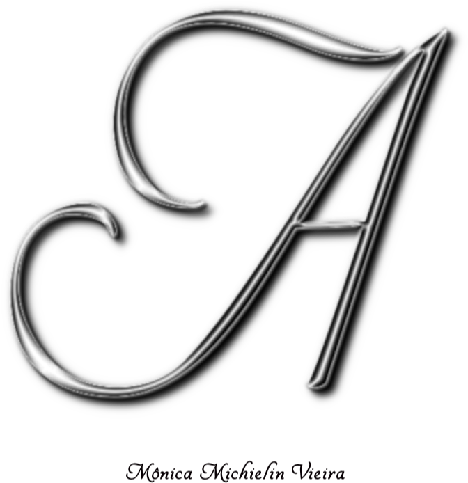 Lindo Alfabeto Cromado Cinza Em Png Para Monograma - Alphabet (767x767), Png Download