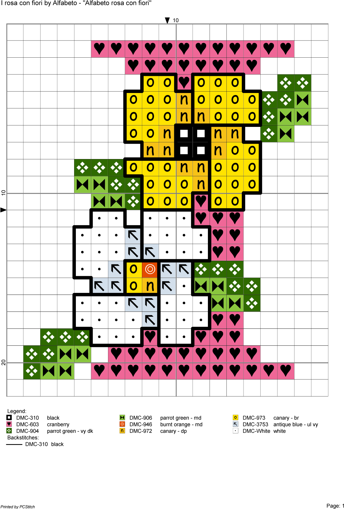 Alfabeto Rosa Con Fiori - Rose (1246x1772), Png Download