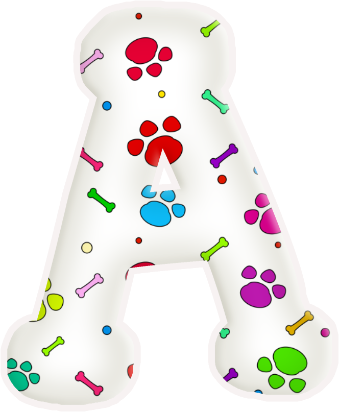 Abecedario Huellas - Alfabeto De Huellas De Perritos (684x810), Png Download