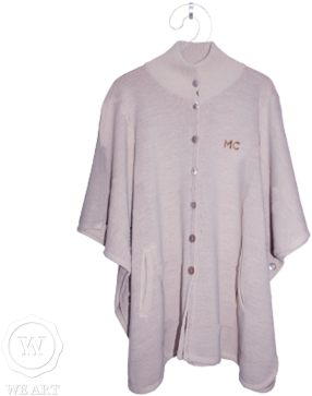 Poncho Personalizado De Lã Monograma Moderno - Poncho (364x364), Png Download